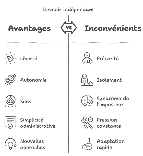 Devenir indépendant en 2025 _ Avantages et inconvénients